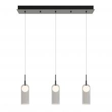 AFX Lighting, Inc. KRNP04L30D1BKLNR3 - Kiran 3 Light Linear Pendant MB 120V,BK