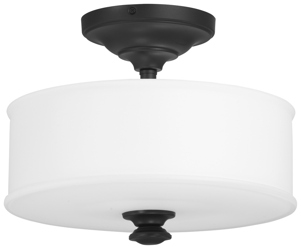 2 LIGHT SEMI FLUSH