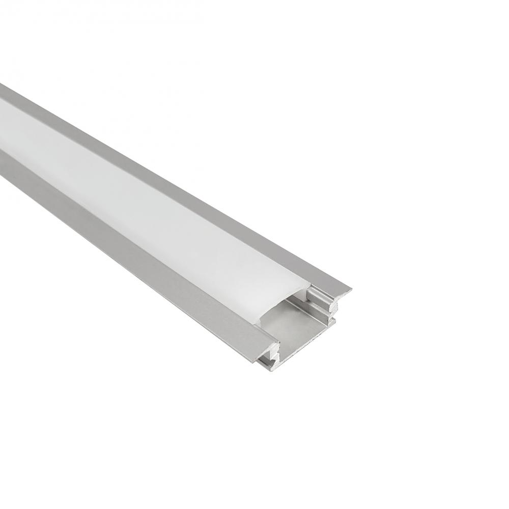 4&#39; Shallow Channel with Wings for COB Tape Light, Aluminum Finish