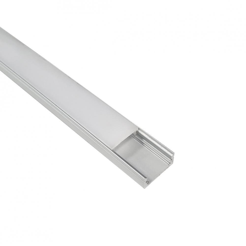 4&#39; Shallow Channel for COB Tape Light, Aluminum Finish