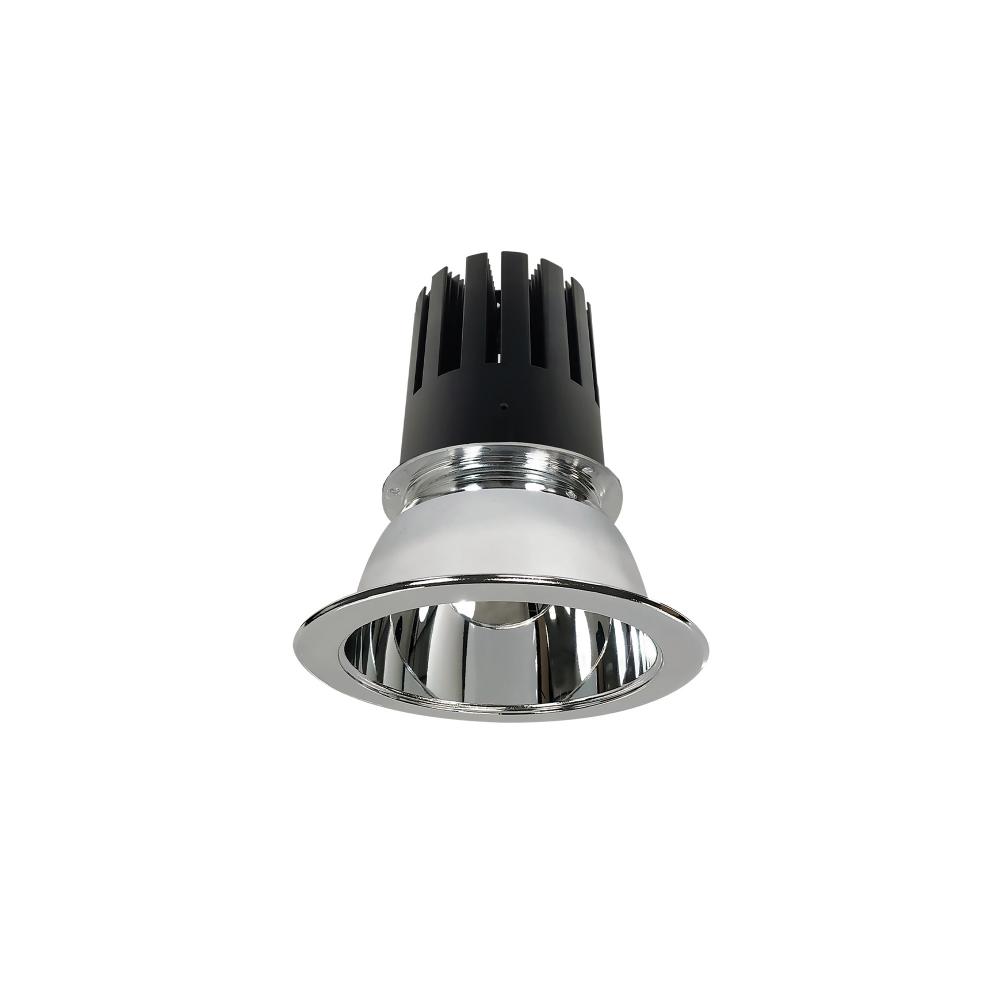 4&#34; Sapphire III Round Open Reflector, 3500lm, 3500K, Flood Optic, Clear Reflector/Clear Flange