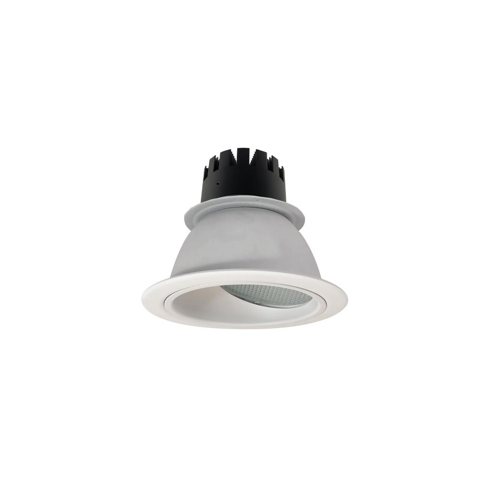 4&#34; Sapphire III Round Wall Wash Reflector, 1500lm, 3000K, Flood Optic, Matte Powder White