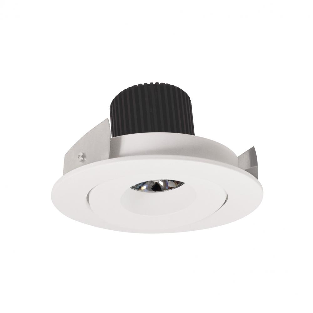 4&#34; Iolite LED Round Adjustable Gimbal, 10-Degree Optic, 800lm / 12W, 3000K, White Finish