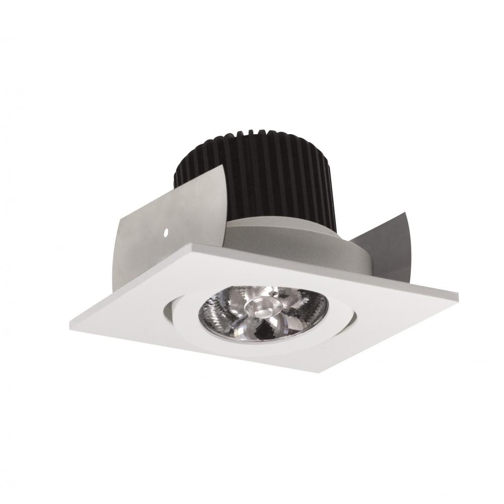 2&#34; Iolite LED Square Adjustable Gimbal, 10-Degree Optic, 800lm / 12W, 3500K, White Finish