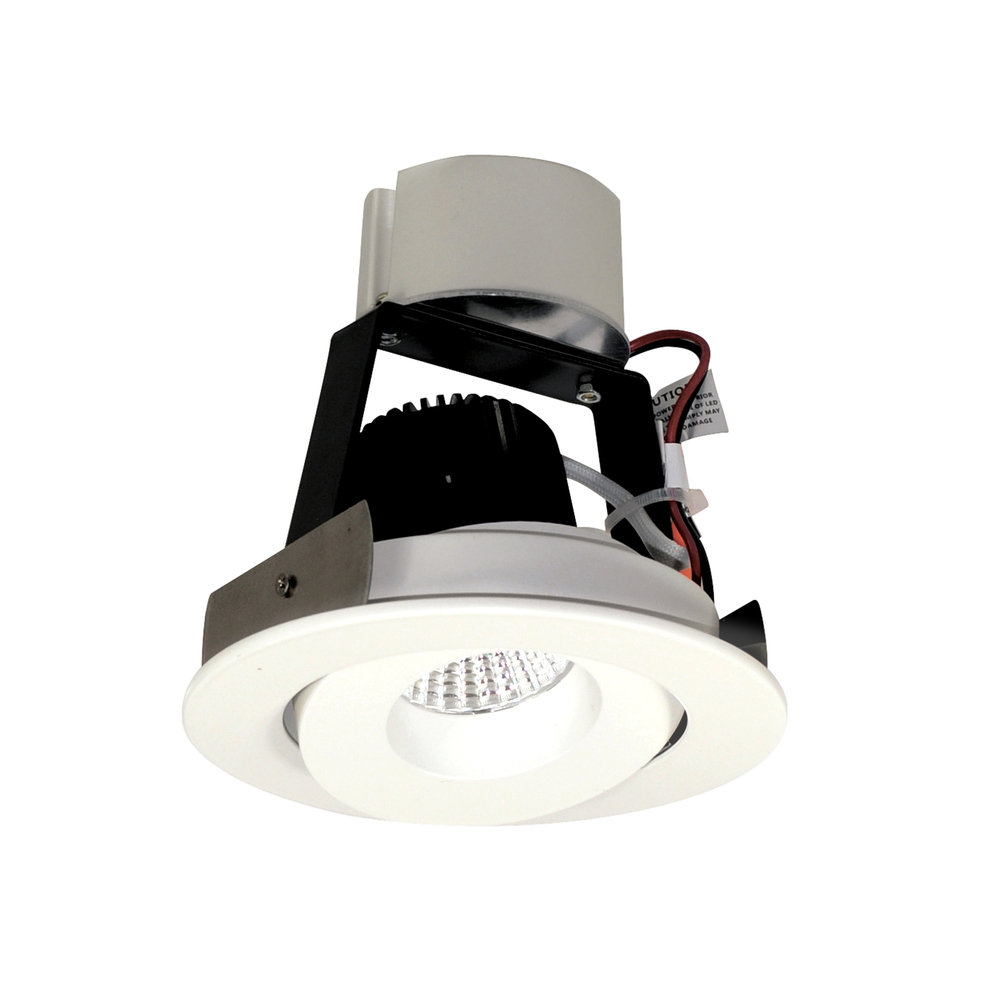 4&#34; Iolite LED Round Adjustable Gimbal Retrofit, 1000lm / 12W, 3000K, Matte Powder White Finish