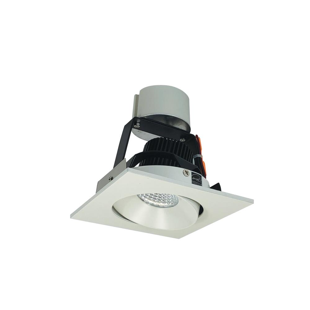 4&#34; Iolite LED Square Adjustable Cone Retrofit, 1000lm / 12W, 3500K, White Reflector / White