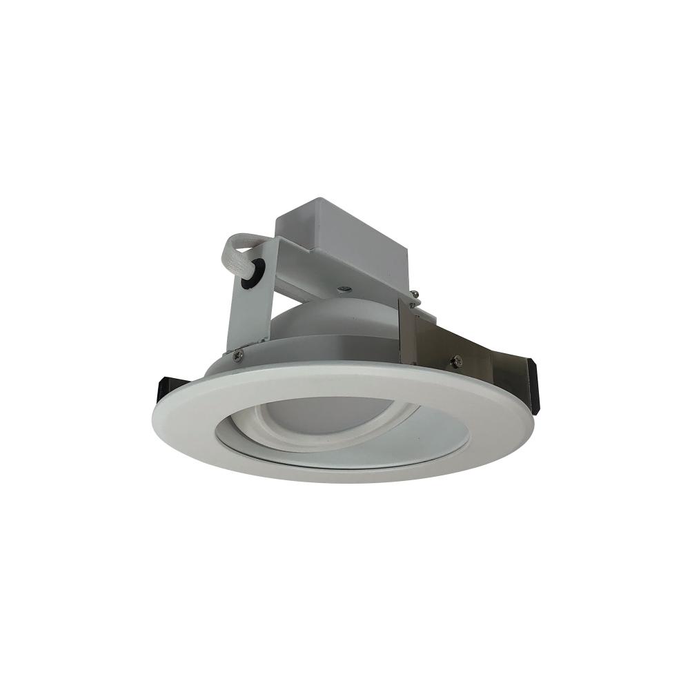 5&#34; Cobalt Adjustable LED Retrofit, 1200lm / 14W, 3500K, White Reflector / White Flange