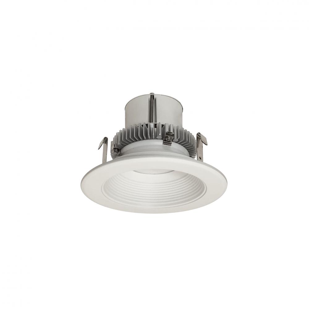 4&#34; Cobalt Click Round Retrofit Baffle, 750lm / 10W, 2700K, Matte Powder White Baffle / Matte