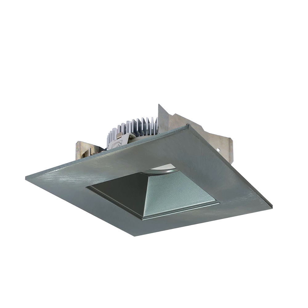 4&#34; Cobalt Shallow High Lumen LED Trim, Square/Square Regress, 850lm, 4000K, Natural Metal