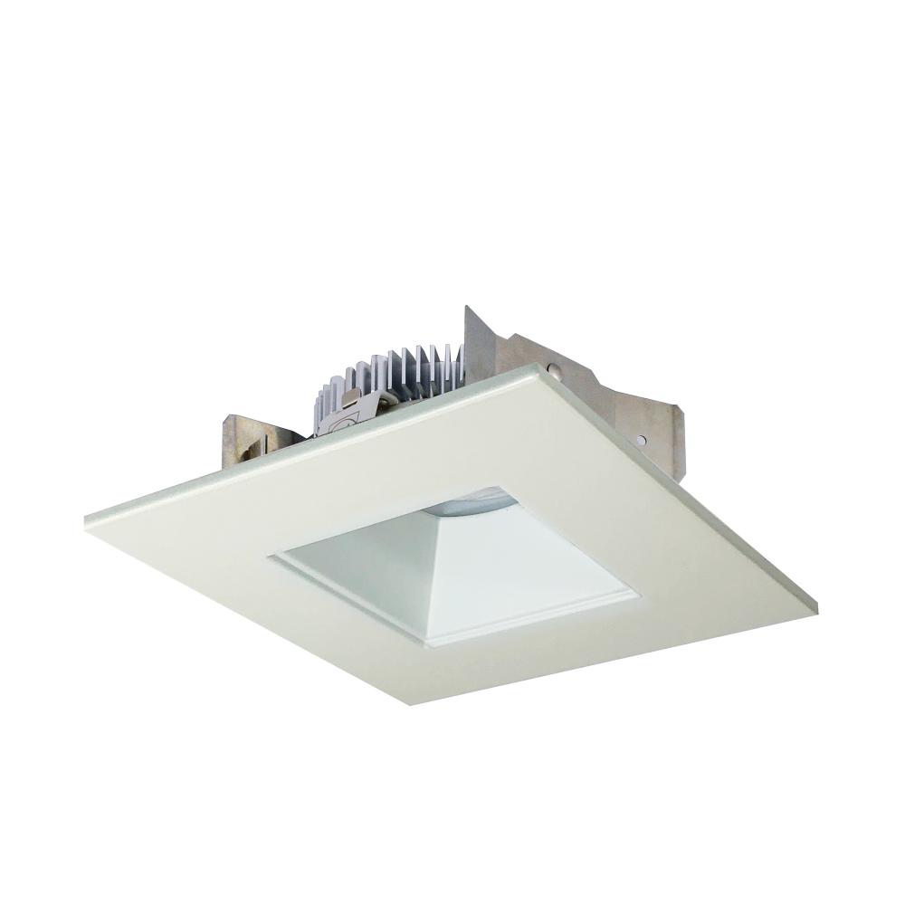 4&#34; Cobalt Shallow High Lumen LED Trim, Square/Square Regress, 850lm, 4000K, White