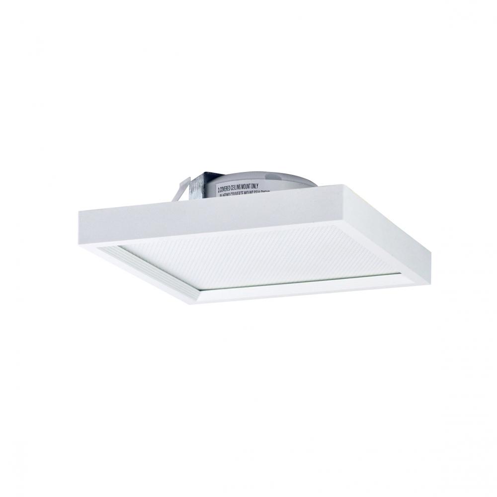 4&#34; SURF Square LED Surface Mount, 750lm / 11W, 3500K, White finish