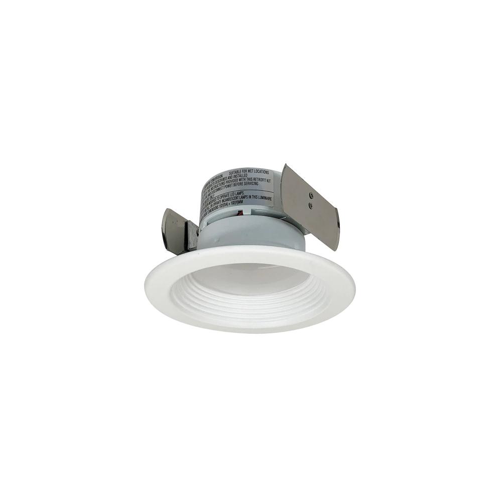 4&#34; Onyx LED Retrofit Baffle, 650lm / 10.5W, 4000K, White finish