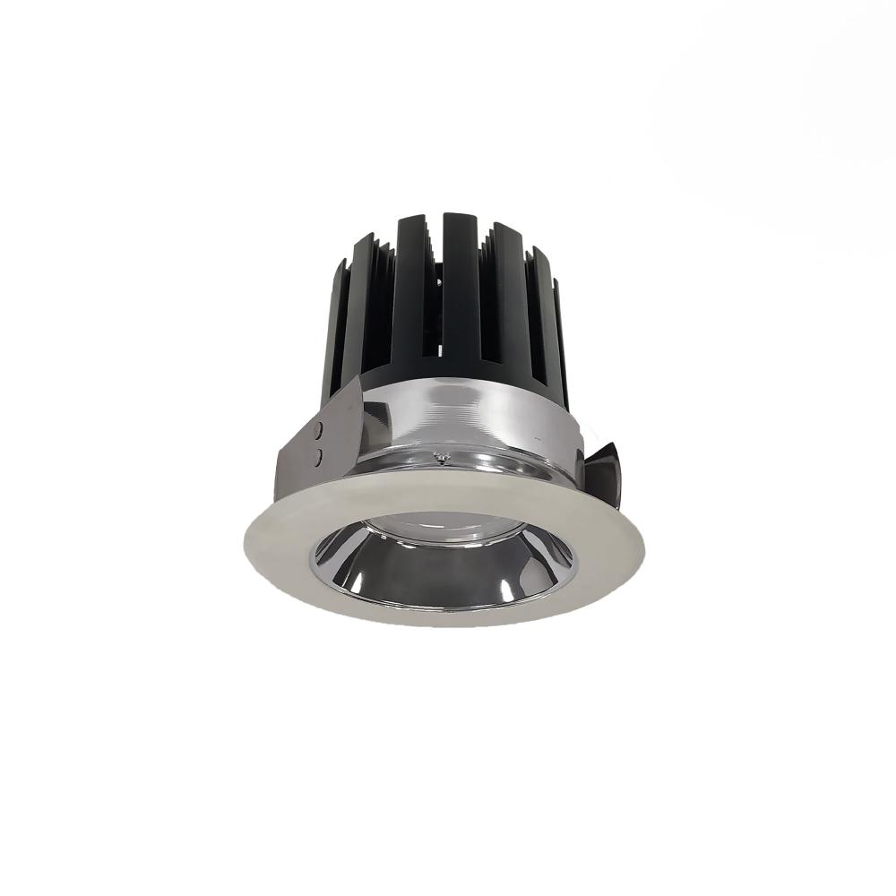 4&#34; Marquise III Round Open Reflector, 2000lm, 3000K, Flood Optic, Clear Reflector/White Flange