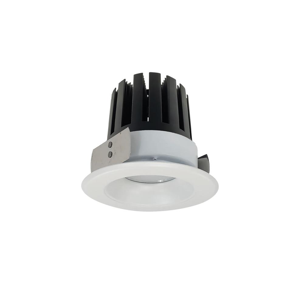 4&#34; Marquise III Round Open Reflector, 1500lm, 3000K, Flood Optic, Matte Powder White