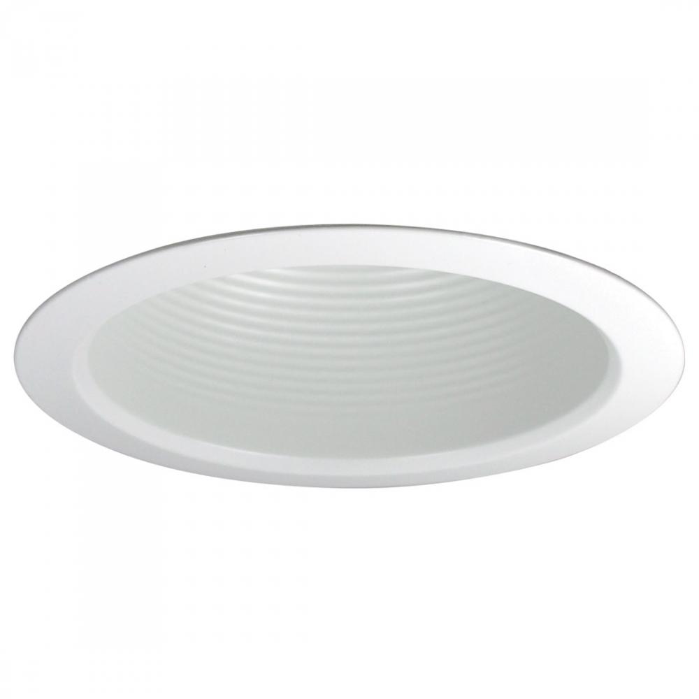 5&#34; Air-Tight Baffled Lensless Shower Trim, White