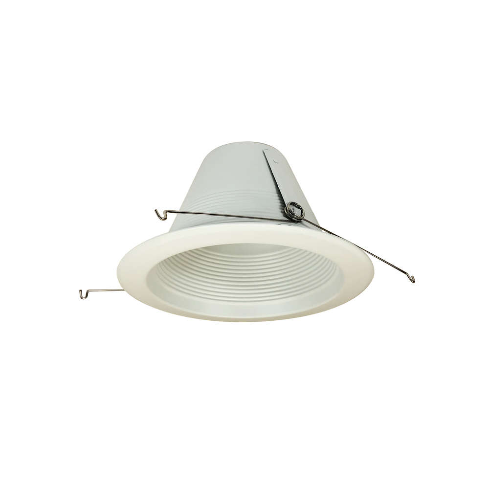 6&#34; Air-Tight Aluminum Shallow Baffle Cone, White