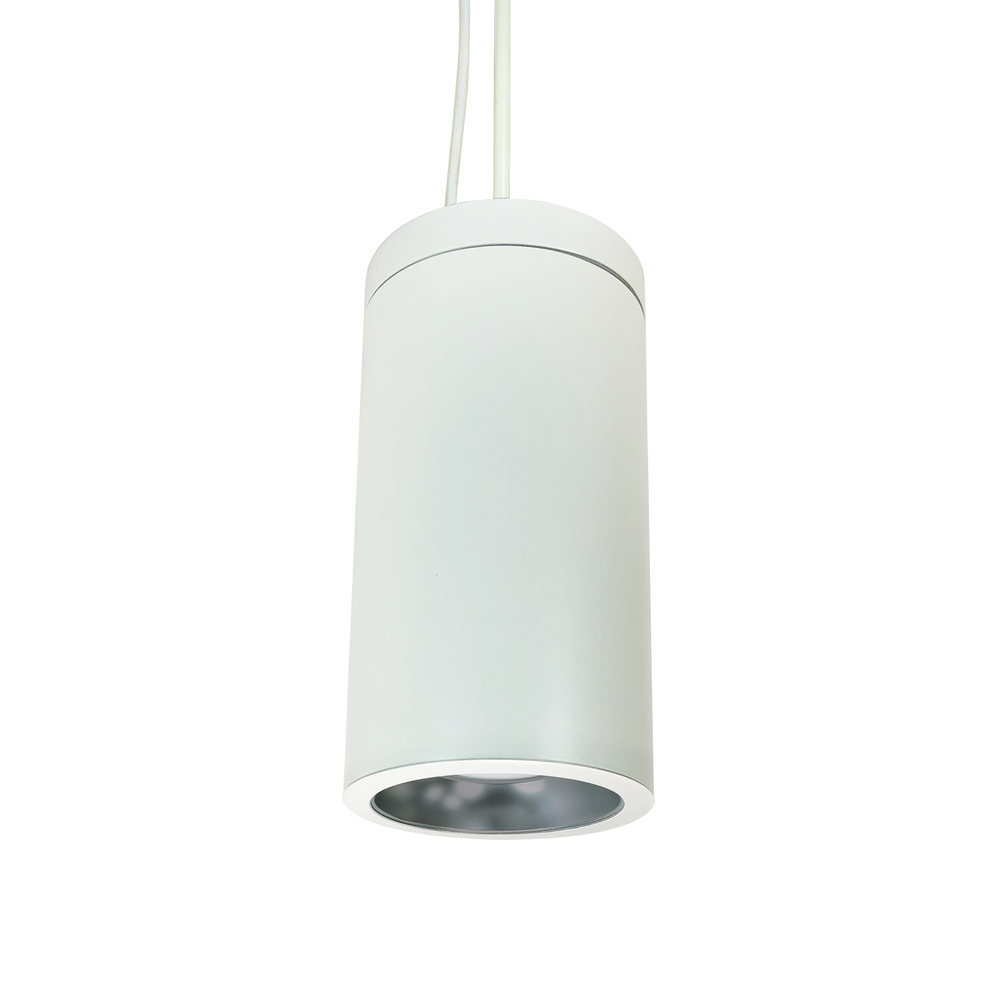 6&#34; Cobalt Pendant Mount Cylinder, White, 750L, 3000K, Diffused/White Reflector, 120V