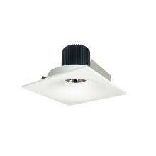 Nora NIO-4SNB40QMPW - 4" Iolite LED Square Bullnose, 10-Degree Optic, 800lm / 12W, 4000K, Matte Powder White Finish