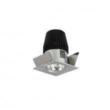 Nora NIO-1SNB40XNN - 1" Iolite LED NTF Square Bullnose, 600lm, 4000K, Natural Metal Reflector / Natural Metal Flange