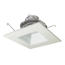 Nora NLCBC2-65640WW/10 - 6" Cobalt Click LED Retrofit, Square Reflector, 1000lm / 12W, 4000K, White Reflector / White