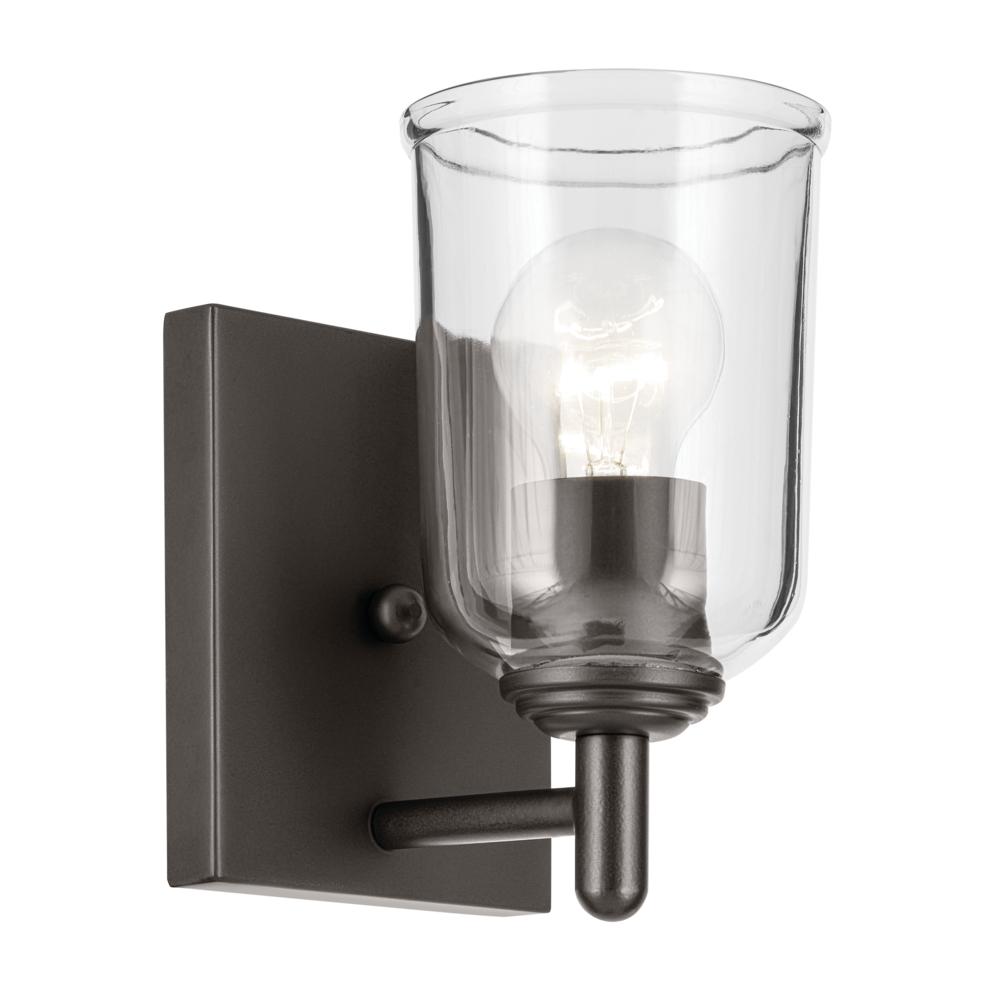 Shailene 5&#34; 1-Light Wall Sconce with Clear Glass in Olde Bronze