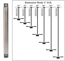 Kichler 360000WH - Fan Down Rod 12 Inch