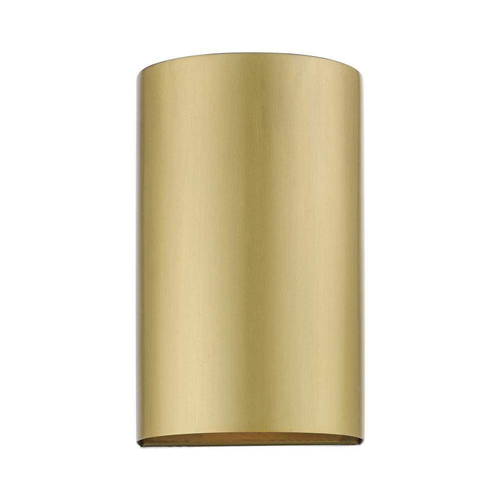 1 Light Satin Gold Outdoor / Indoor ADA Small Sconce