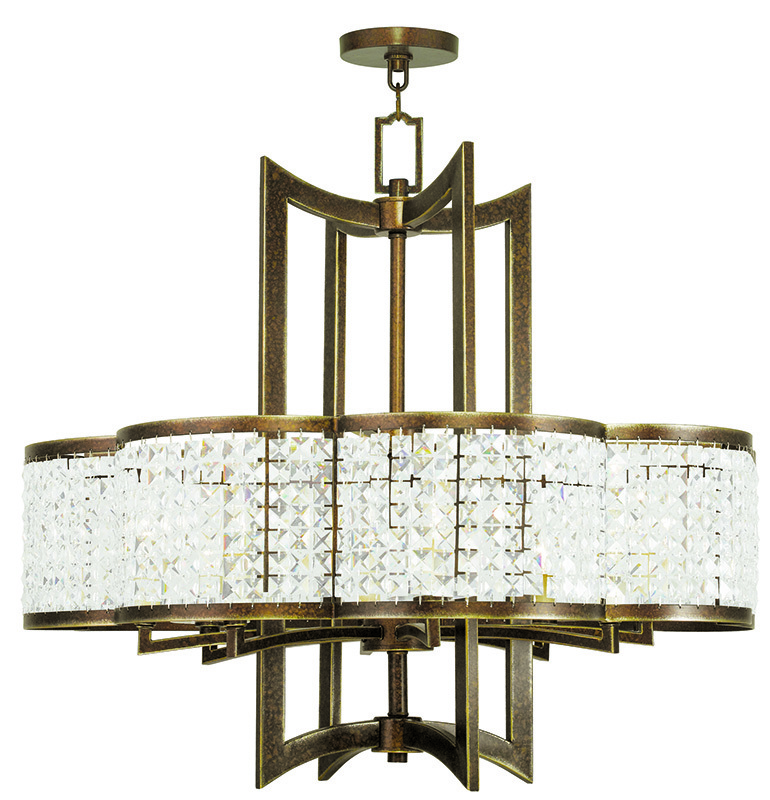 8 Light Palacial Bronze Chandelier