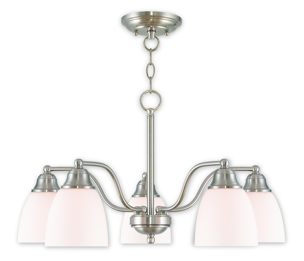 5 Light BN Dinette Chandelier/Semi Flush