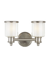 Livex Lighting 40212-91 - 2 Light Brushed Nickel Bath Light