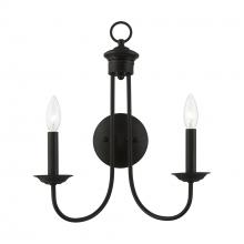 Livex Lighting 42682-04 - 2 Light Black Double Sconce