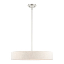 Livex Lighting 46034-91 - 4 Lt Brushed Nickel Chandelier