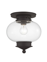 Livex Lighting 5032-07 - 1 Light Bronze Ceiling Mount