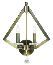 Livex Lighting 50662-01 - 2 Light Antique Brass Wall Sconce