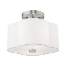 Livex Lighting 52151-91 - 2 Lt Brushed Nickel Ceiling Mount