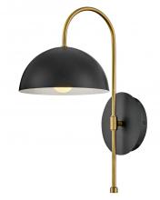 Lark 83300BK - Medium Single Light Sconce