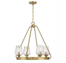 Savoy House 1-3392-4-322 - Carlton 4-Light Chandelier in Warm Brass