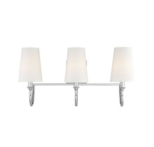 Savoy House 8-2542-3-109 - Cameron 3-Light Bathroom Vanity Light in Polished Nickel