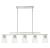 Calhoun 5-Light Linear Chandelier in Satin Nickel