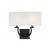 Rhodes 2-Light Wall Sconce in Matte Black