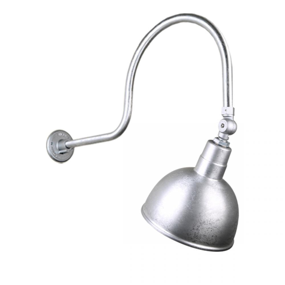 12&#34; Gooseneck Light Deep Bowl Shade, QSNHL-C Arm, Swivel Knuckle Accessory
