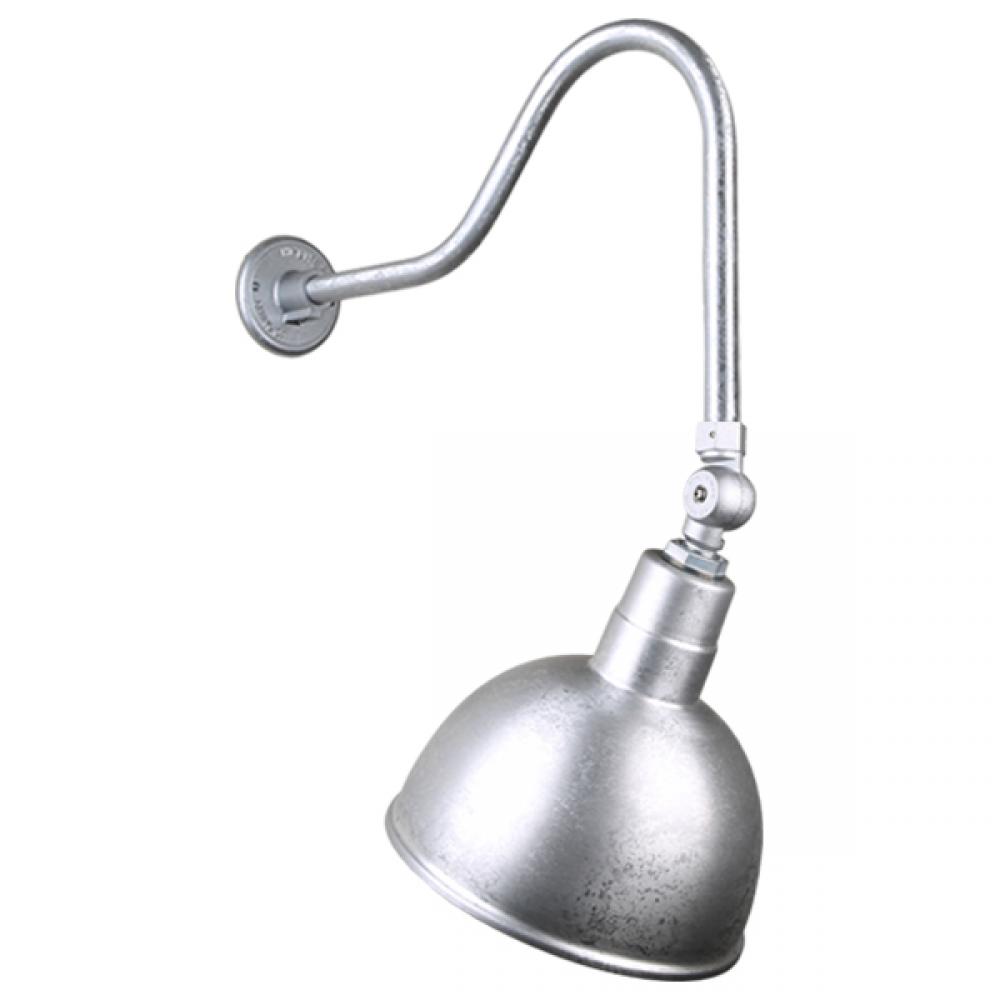 12&#34; Gooseneck Light Deep Bowl Shade, QSNHL-H Arm, Swivel Knuckle Accessory