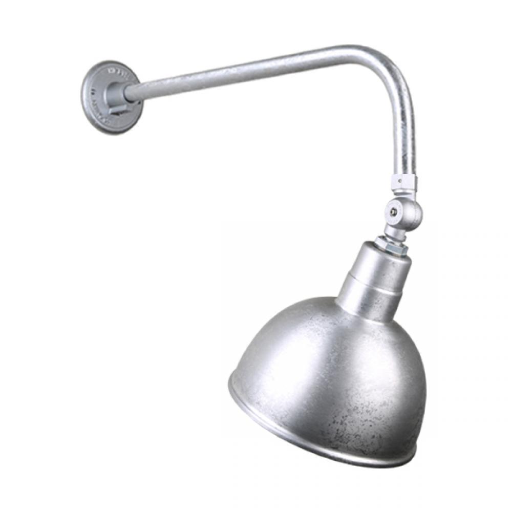 10&#34; Gooseneck Light Deep Bowl Shade, QSNB-13 Arm, Swivel Knuckle Accessory
