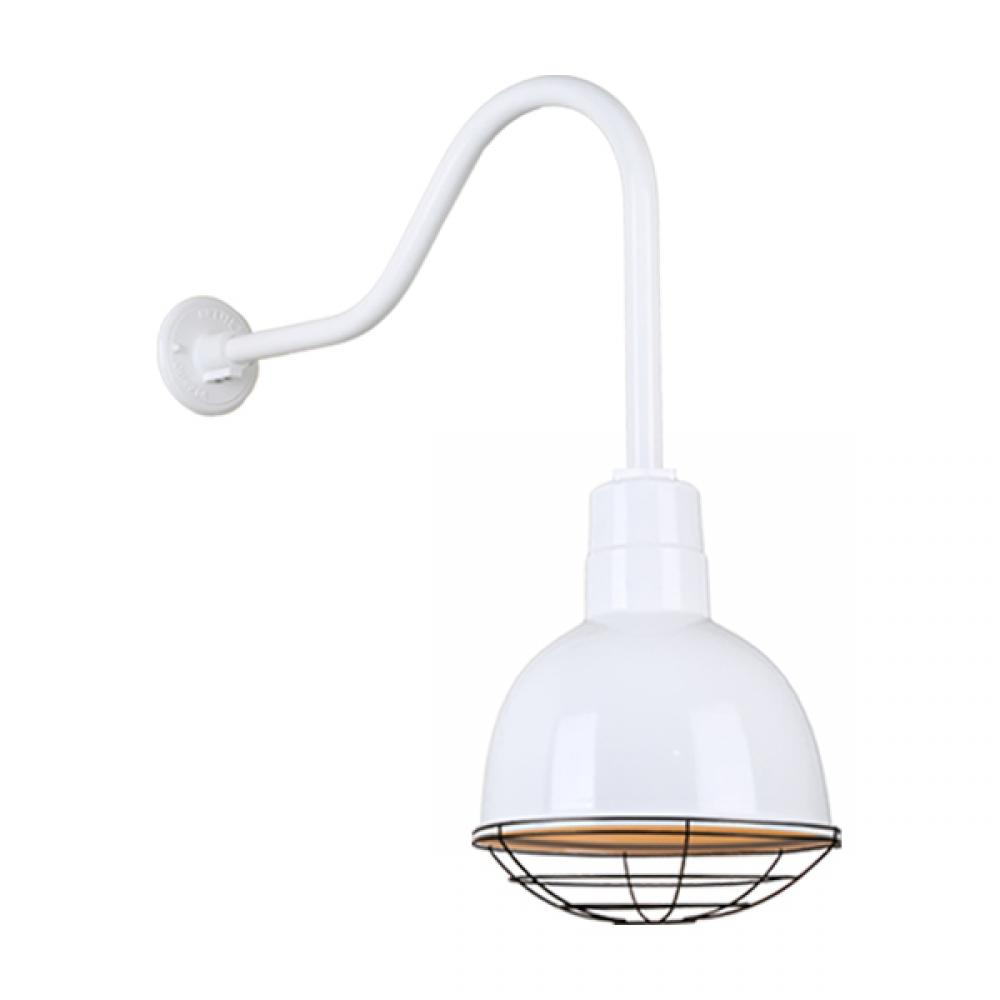 10&#34; Gooseneck Light Deep Bowl Shade, QSNHL-H Arm, Swivel Knuckle Accessory