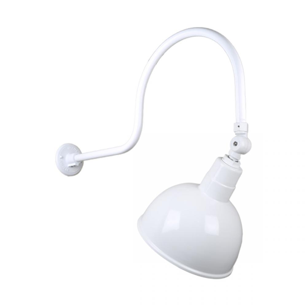 12&#34; Gooseneck Light Deep Bowl Shade, QSNHL-C Arm, Swivel Knuckle Accessory