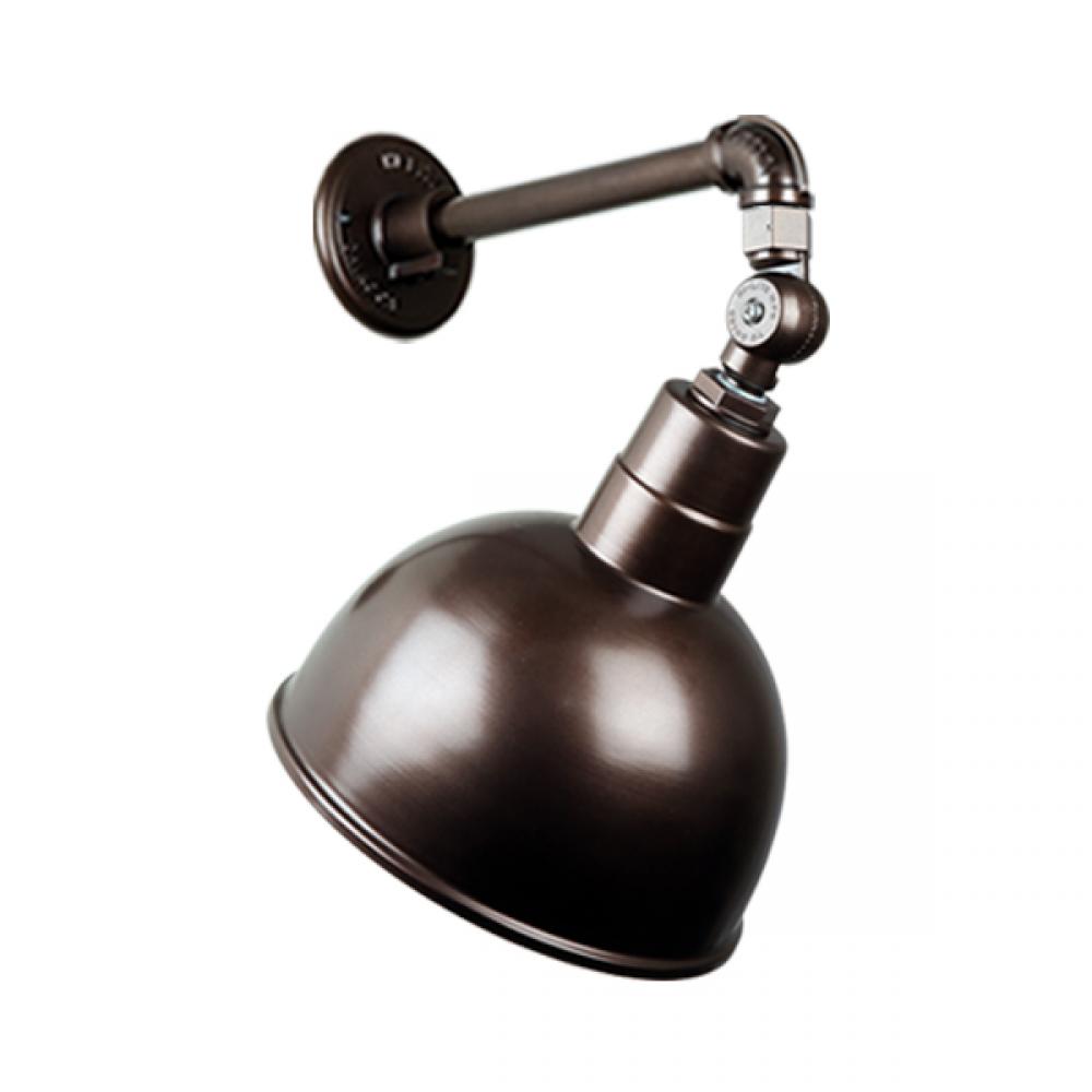 12&#34; Gooseneck Light Deep Bowl Shade, QSNB-44 Arm, Swivel Knuckle Accessory