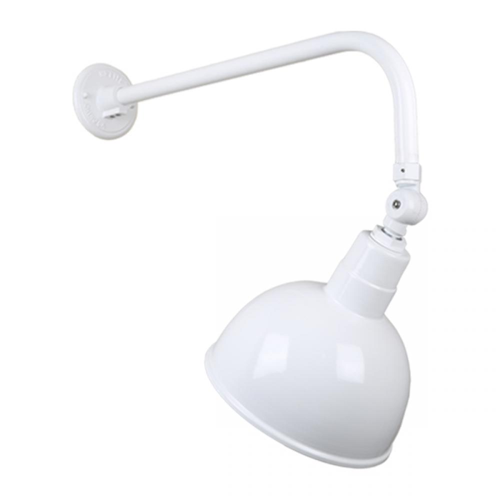 12&#34; Gooseneck Light Deep Bowl Shade, QSNB-13 Arm, Swivel Knuckle Accessory