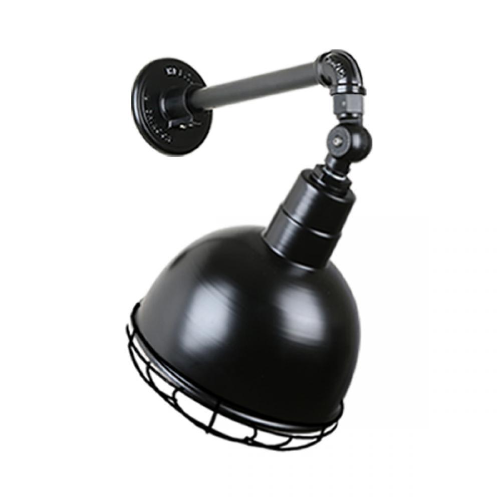 10&#34; Gooseneck Light Deep Bowl Shade, QSNB-44 Arm, Swivel Knuckle & Wire Guard Accessories