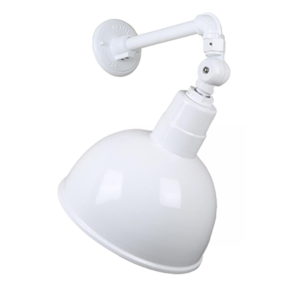 10&#34; Gooseneck Light Deep Bowl Shade, QSNB-44 Arm, Swivel Knuckle Accessory