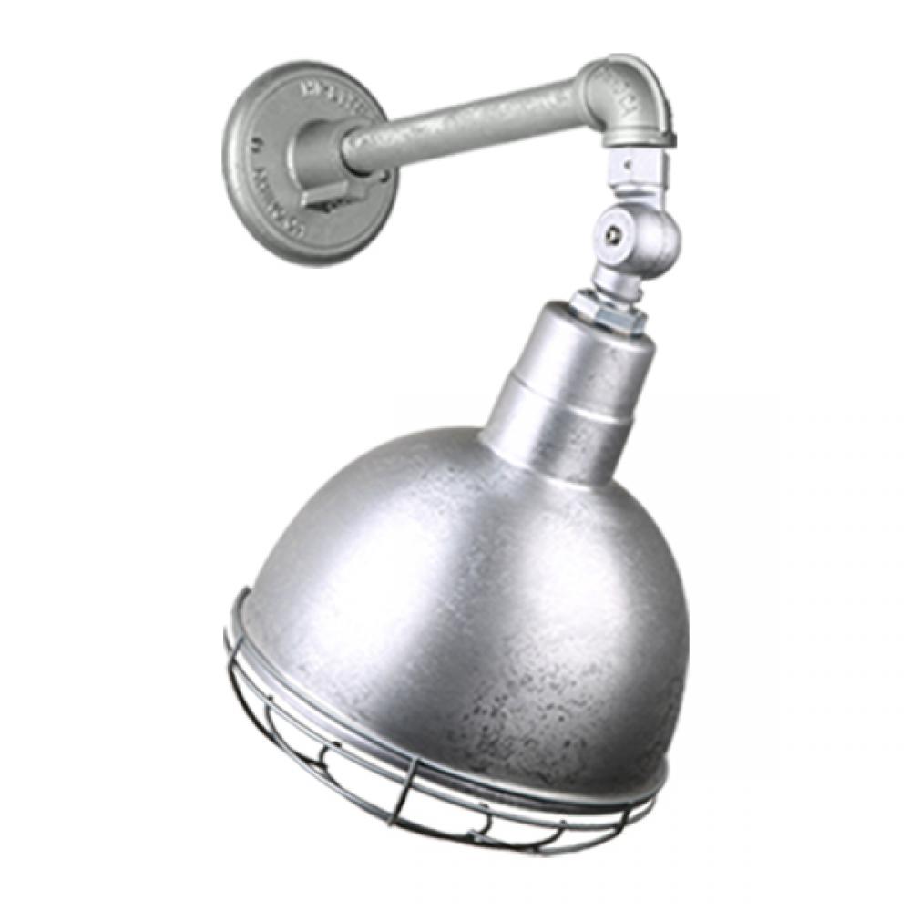 12&#34; Gooseneck Light Deep Bowl Shade, QSNB-44 Arm, Swivel Knuckle & Wire Guard Accessories